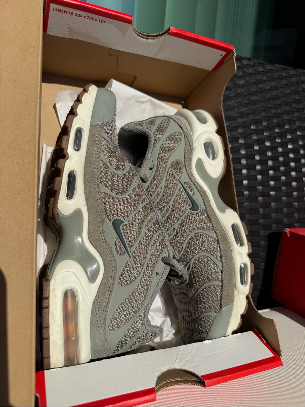 Nike Red and White WMNS Air Max Plus Box